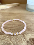 Bracelet Quartz Rose – Acier Inoxydable Doré – 2 Styles au Choix