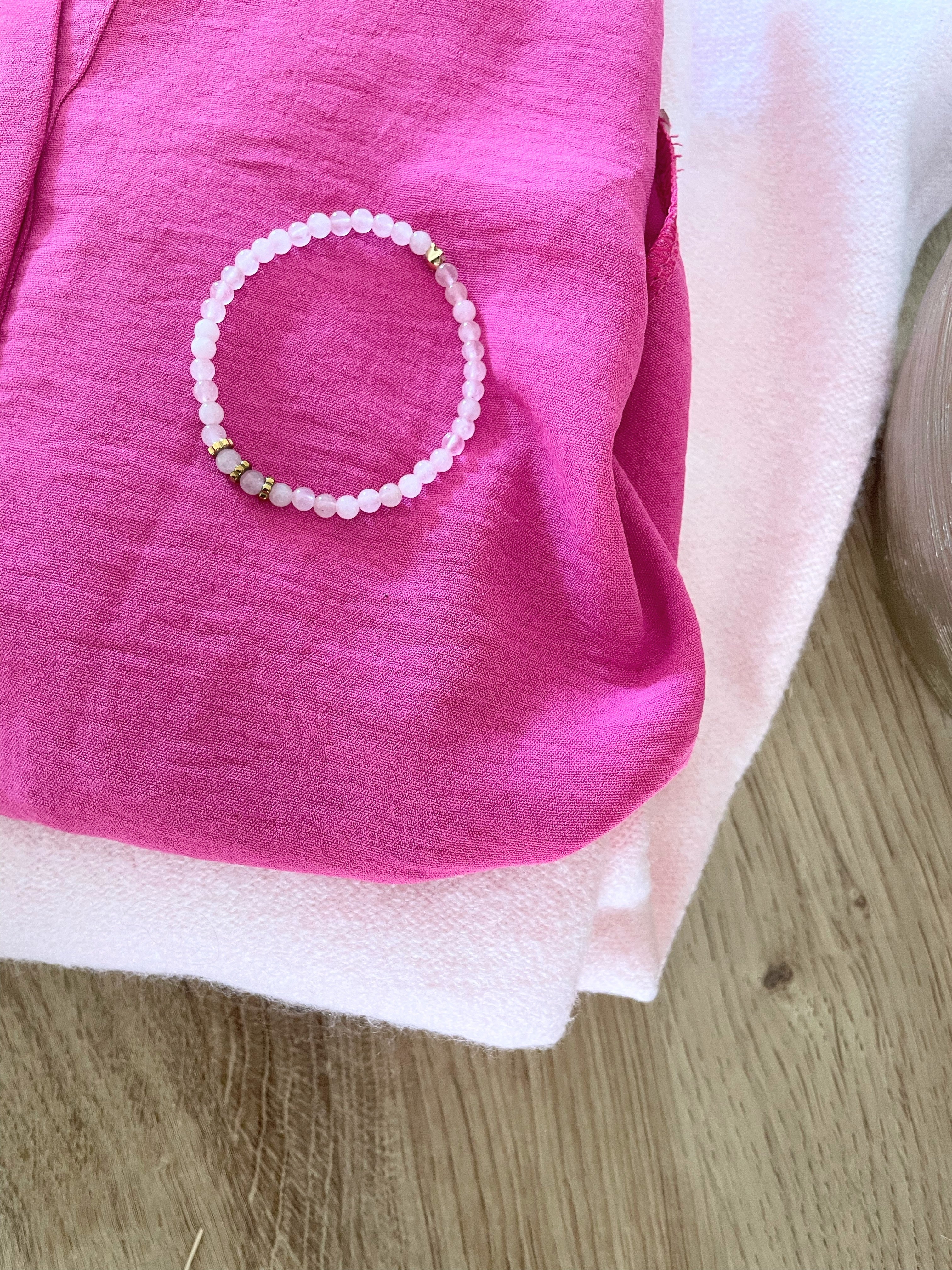 Bracelet Quartz Rose – Acier Inoxydable Doré – 2 Styles au Choix