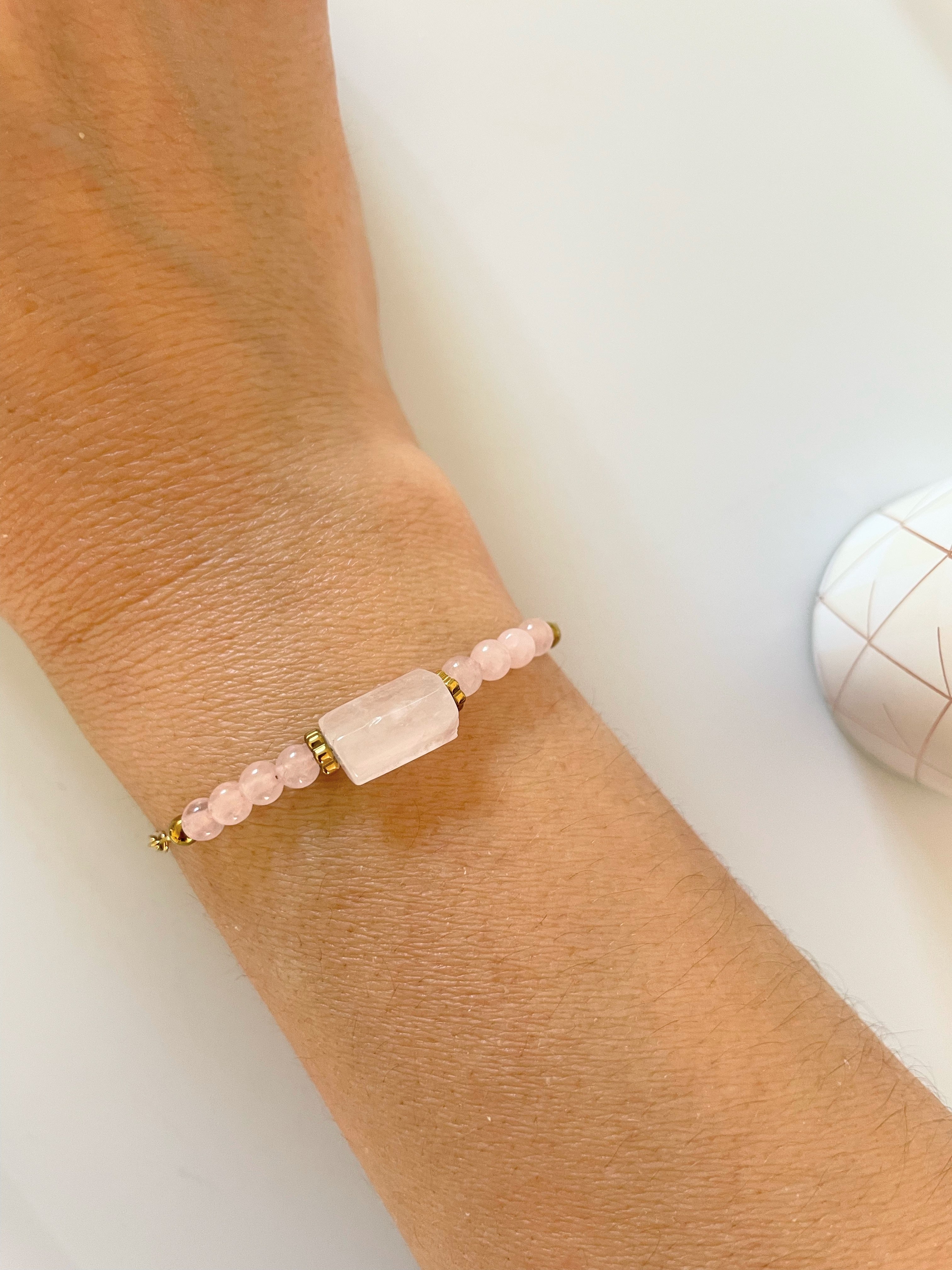 Bracelet Quartz Rose – Acier Inoxydable Doré – 2 Styles au Choix