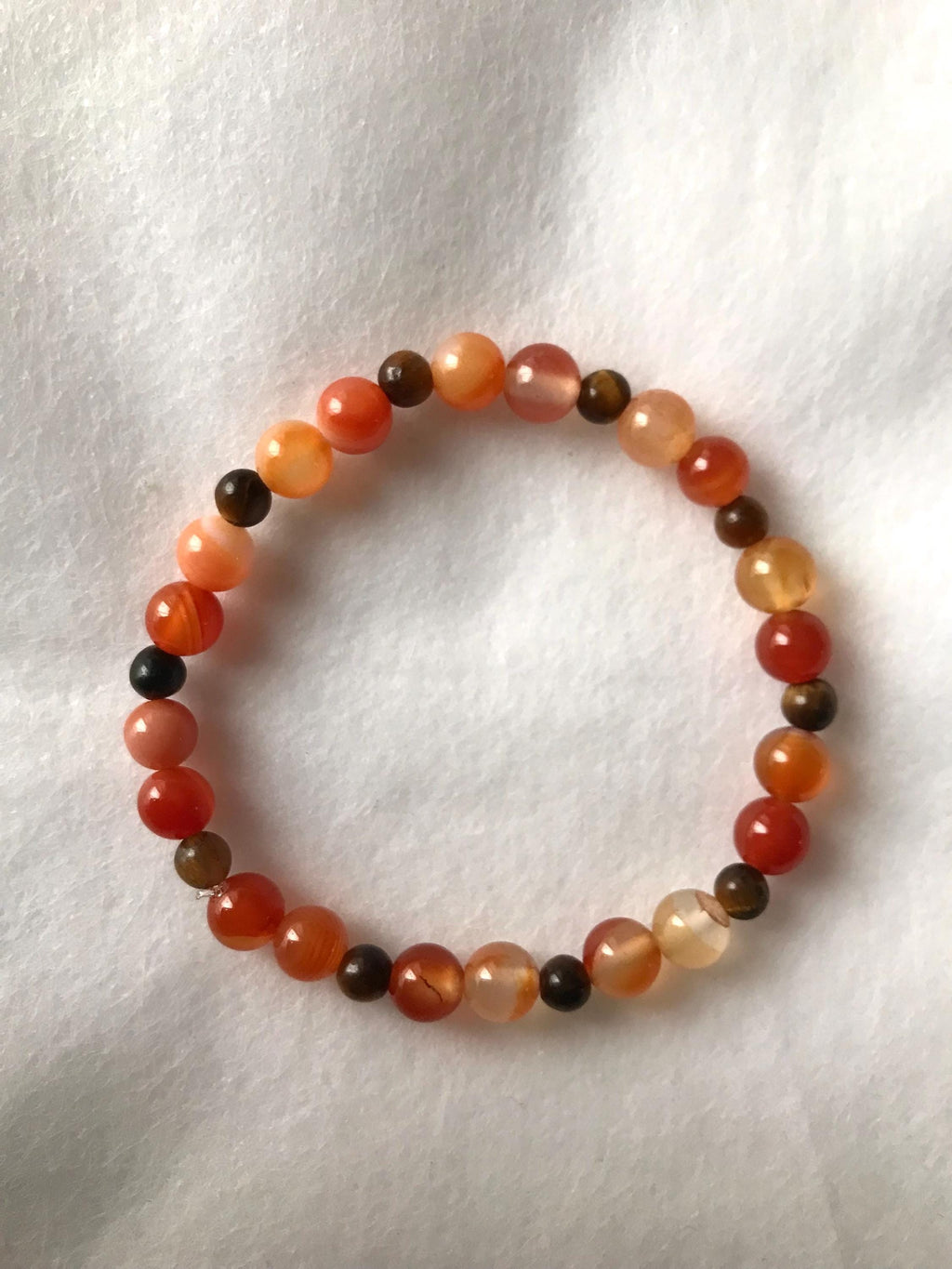 Bracelet Cornaline & Acier Doré – 3 Styles au Choix
