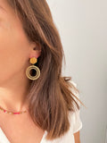Boucles d'Oreilles Cercle Ouvert Acier Inoxydable doré