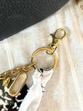 Bijou de Sac Été – Pendentif Noir & Bandana Blanc