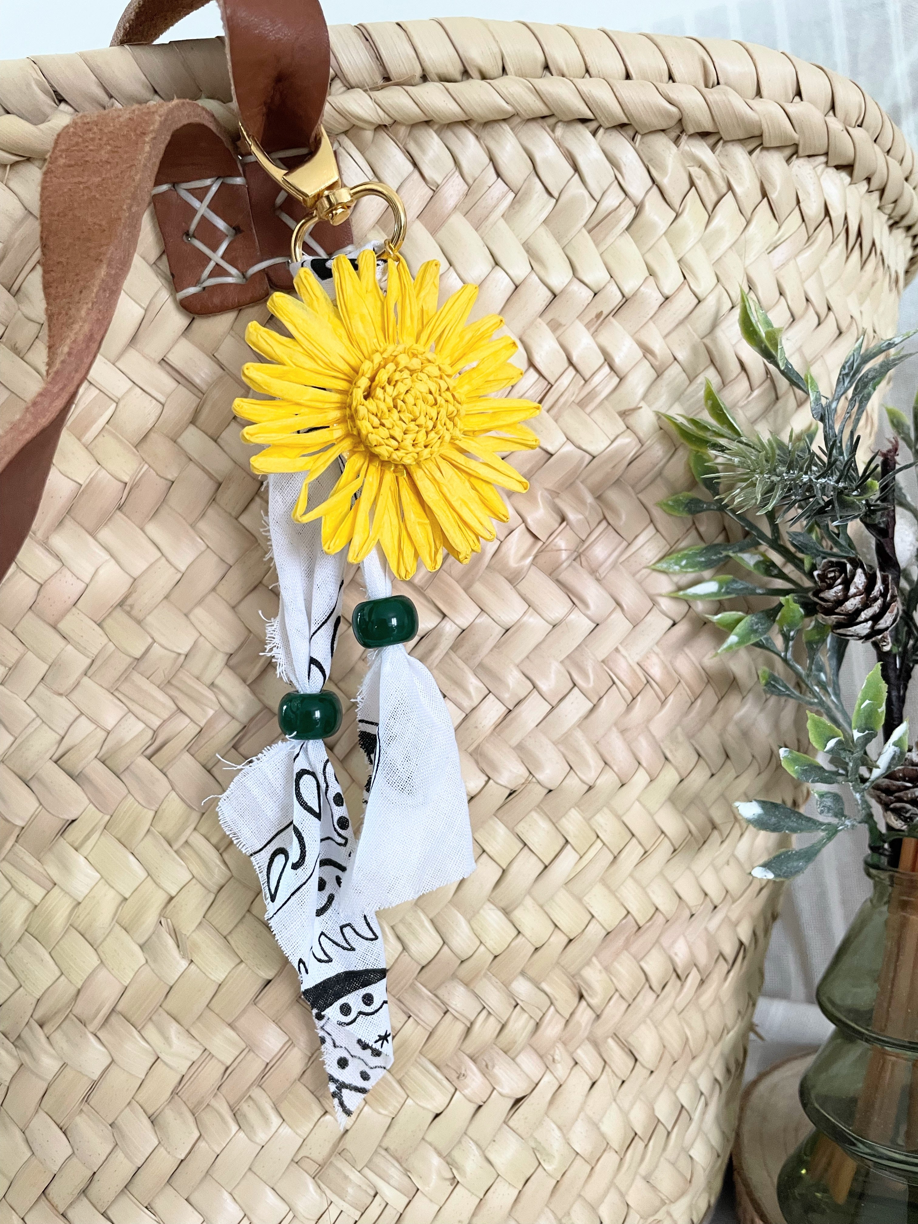 Bijou de Sac Tournesol – 2 Modèles au Choix