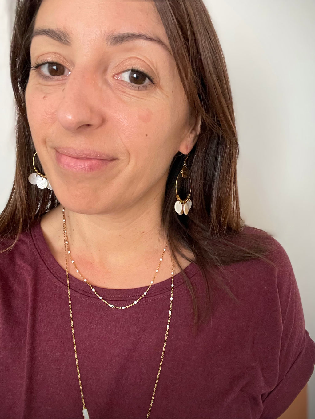 Boucles d'Oreilles Coquillages Dorées – Acier Inoxydable