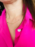 collier perle fin doré