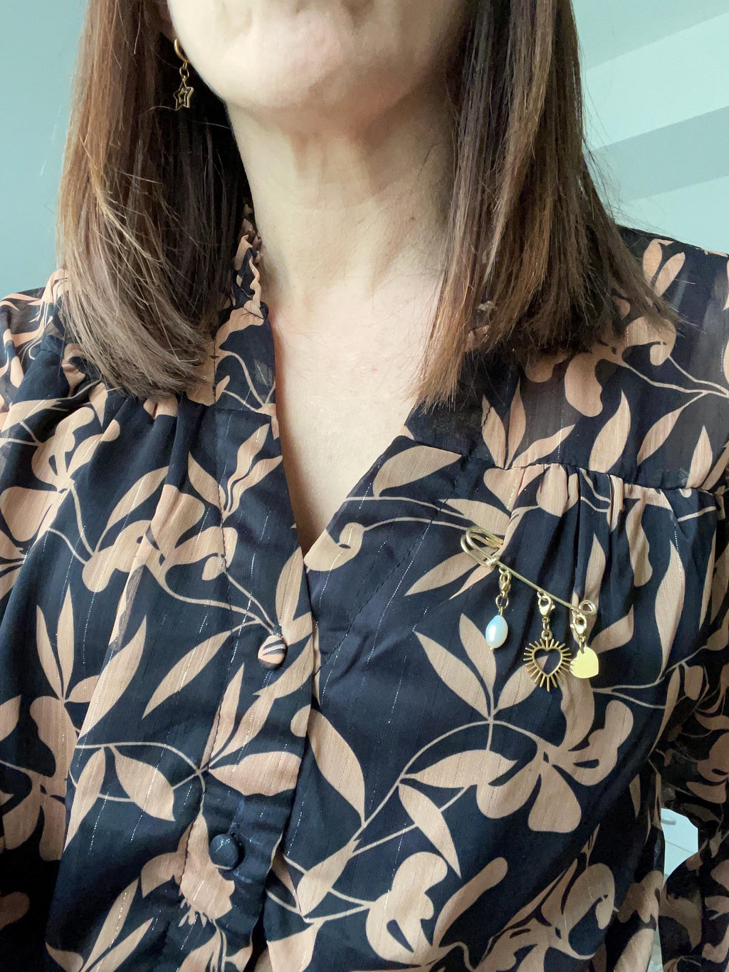 Broche Épingle à Nourrice Dorée à Personnaliser – Charms & Pampilles