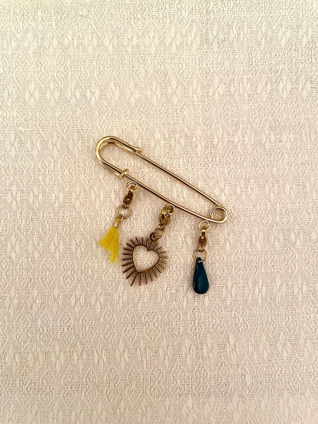 Broche Épingle à Nourrice Dorée à Personnaliser – Charms & Pampilles