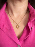 Collier Chaîne Fine Dorée – Breloque Cœur ou Cercle Doré