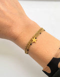 Bracelet Multi Rang Doré Pampille Étoile – Acier Inoxydable